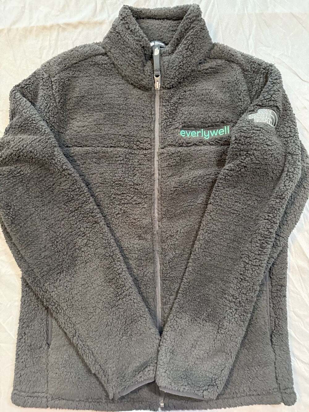 The North Face Full-Zip Sherpa Fleece Jacket with Everlywell Logo Embroidery